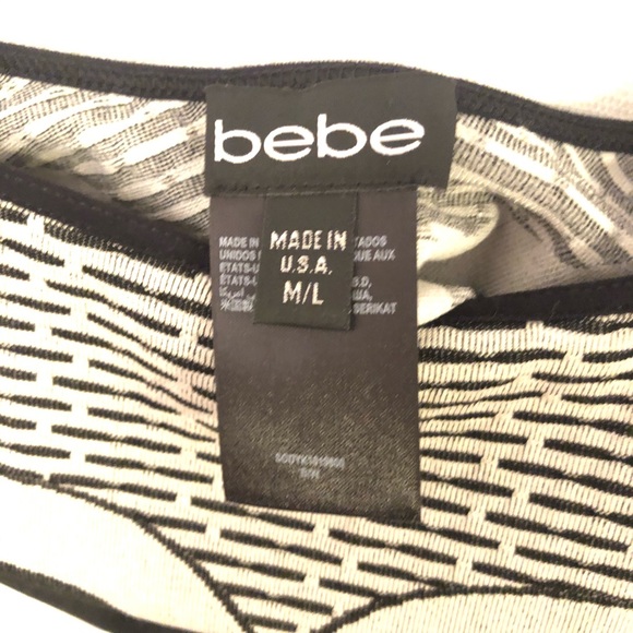 Black and Gray Bebe DRESS - Picture 5 of 6